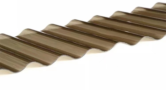 1080mm Width Polycarbonate Corrugated Roof Tiles 10 Years Guarantee