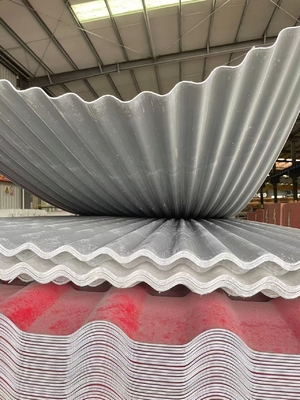 1.0mm Plastic Corrugated Roof Tile Impact Resistance PVC Roofing Sheet