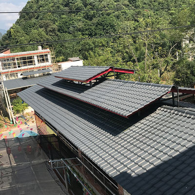 ASA PVC Roof Tile 1050mm Width 2.5mm Thickness Fireproof