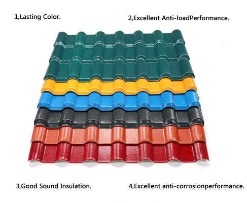 ASA Synthetic Resin Roof Tile 2.5mm 3.0mm Thickness for Villa House