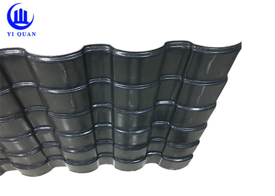 ASA Resin Roof Tile 250mm Pitch 1080mm Width Windproof