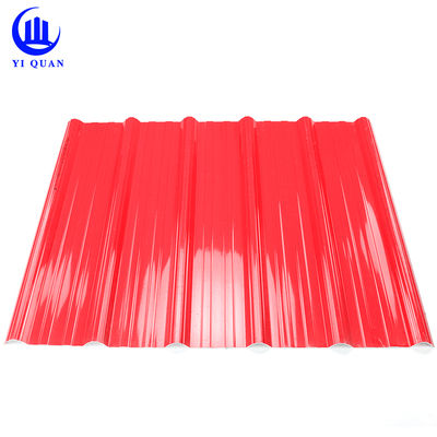 UPVC Spanish Roof Tiles 1.5mm-2.8mm Thickness 1130mm Width