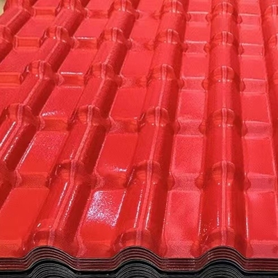 hojas españolas del tejado de la resistencia a las inclemencias del tiempo de Asa Synthetic Resin Roof Tile de la onda de 160m m