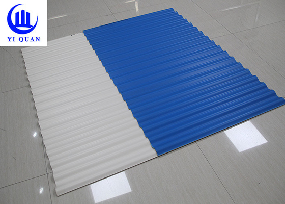 Hojas incombustibles del PVC de tejado de las tejas de construcción del tejado plástico del material