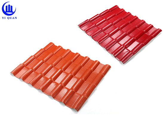 Color que dura el aislamiento sano de la anchura de ASA Spanish Roofing Sheets 1050m m