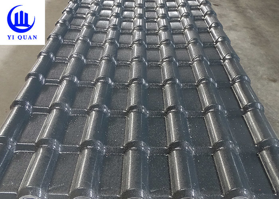 Vida útil larga de la resistencia a las inclemencias del tiempo de ASA Plastic Spanish Roof Tiles del color
