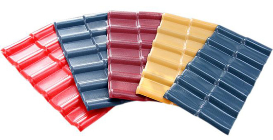 tejas de tejado impermeables de la resistencia de impacto de ASA Synthetic Resin Roof Sheet de la onda de 160m m