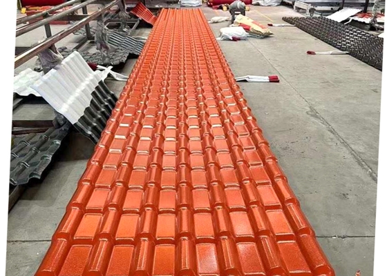 la teja de tejado de la resina sintética del grueso de 2.5m m grabó en relieve a ASA Roofing Sheets