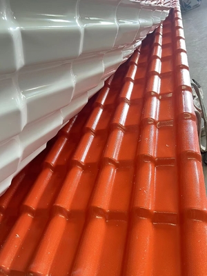Aislamiento sano anti Asa Pvc Roof Sheet de la teja de tejado de la resina sintética de la corrosión