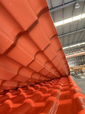 Fácil instalar la teja de tejado de la resina caliente el aislamiento ASA Resin Tile Roof 2.5m m
