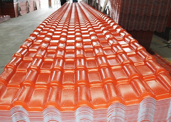 teja de ASA Embossed Synthetic Resin Roof del grueso de 2.5m m para el edificio
