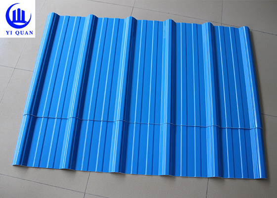 Hoja solar acanalada de la teja de techumbre del PVC UPVC del aislamiento de calor para el taller