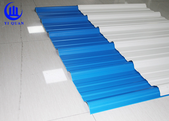Tejas de tejado trapezoidales impermeables de UPVC para el balcón del mercado favorable al medio ambiente