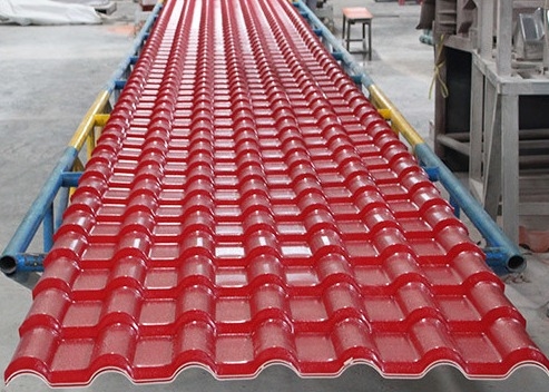 ASA Resin Roof Tile Panel decorativo para la cubierta de tejado constructiva