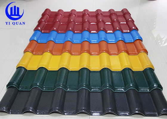 Teja de tejado fácil incombustible de la resina del PVC del ASA de la instalación para el revestimiento de la pared de la escuela