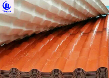 2.8m m Asa Synthetic Resin Roof Tile para residencial