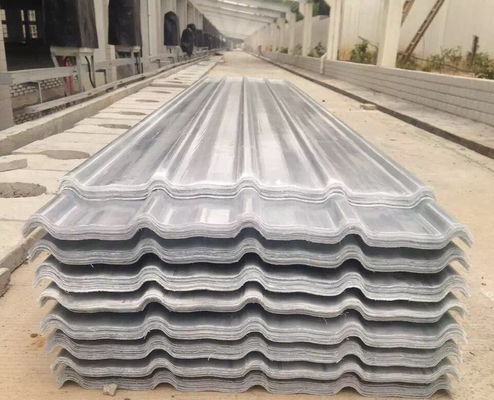 La hoja coloreada del tejado de la fibra de vidrio FRP grueso de 0.8m m a de 3.0m m modificó para requisitos particulares