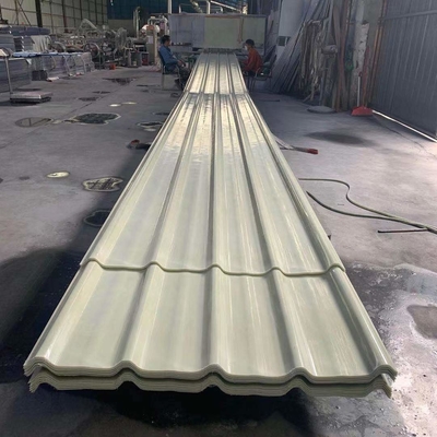 Teja de tejado translúcida del tejado del multicolor FRP de la fibra de vidrio transparente de la hoja