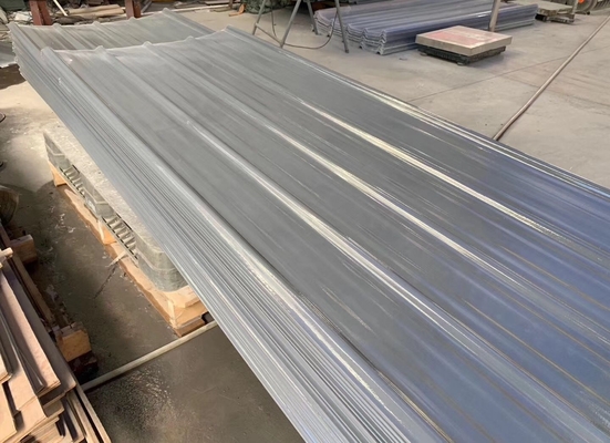 La hoja coloreada del tejado de la fibra de vidrio FRP grueso de 0.8m m a de 3.0m m modificó para requisitos particulares